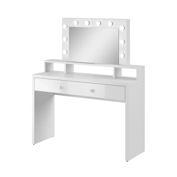 Postazione trucco con specchio 120x40cm bianco Child