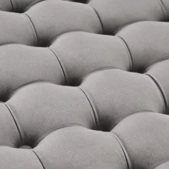Pouf contenitore moderno grigio Maximilien