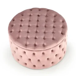 Pouf contenitore moderno rosa Maximilien