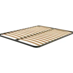 Rete alla francesce ortopedica 140x200cm con telaio in acciaio e doghe in legno di faggio Venice