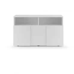 Scarpiera ingresso 91x59h cm 1 anta a ribalta 2 vani a vista bianco lucido Obsession