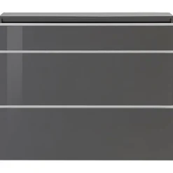 Scarpiera ingresso 120x108h cm 2 ante antracite lucido Eclisse