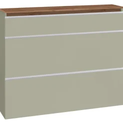 Scarpiera ingresso 120x108h cm 2 ante tortora rovere Eclisse