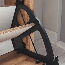 Scarpiera ingresso 74x110h cm moderna rovere rustico Palmaria