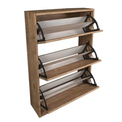 Scarpiera ingresso 74x110h cm moderna rovere rustico Palmaria