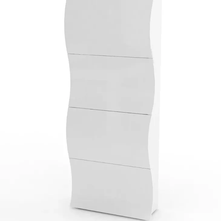 Scarpiera 71x162h cm 4 ante moderna bianco lucido Sea Gihome®