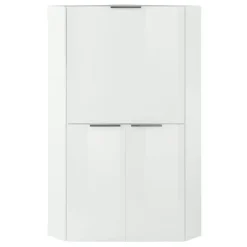 Scrivania a scomparsa 70x67cm angolare bianco lucido Pinko