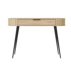 Scrivania toeletta 120x80h cm 1 cassetto rovere Groove