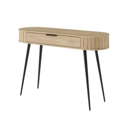 Scrivania toeletta 120x80h cm 1 cassetto rovere Groove
