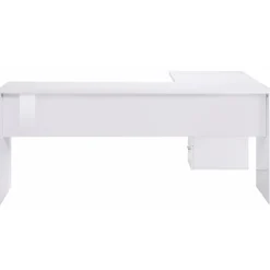 Scrivania ufficio angolare 180x160cm bianco lucido OfficeScape