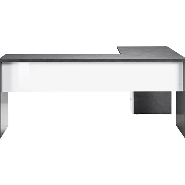 Scrivania ufficio angolare 180x160cm antracite OfficeScape