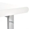 Scrivania ufficio con cassetti 120x55cm bianco laccato lucido Croset