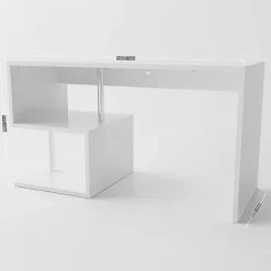 Scrivania ufficio 140x60cm bianco lucido ErgoDesk