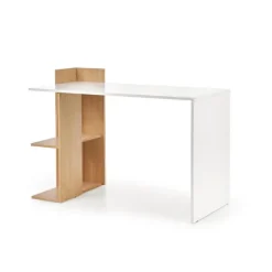 Scrivania 122x57cm ufficio moderna bianco rovere Lauren Gihome®