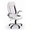 Sedia da gaming con braccioli e ruote da ufficio bianco Boxster