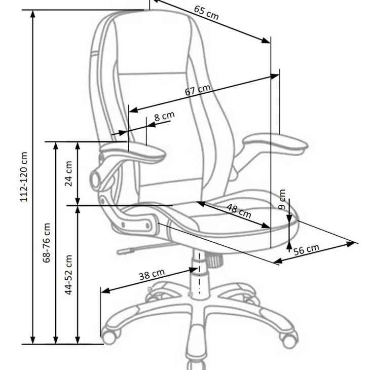 Sedia da gaming con braccioli e ruote da ufficio bianco Boxster