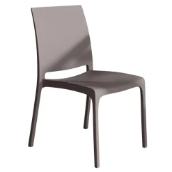 Sedia da giardino impilabile polipropilene grigio tortora Tape Gihome®