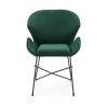 Sedia da sala moderna in tessuto verde scuro Farro