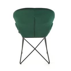 Sedia da sala moderna in tessuto verde scuro Farro