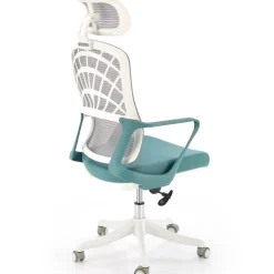 Sedia da ufficio con braccioli e ruote regolabile azzurro Obsidian