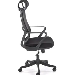 Sedia da ufficio con braccioli e ruote regolabile nero Obsidian