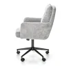 Sedia da ufficio con ruote in tessuto grigio chiaro Tadea