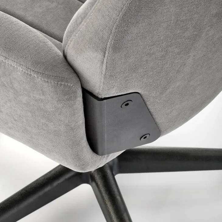 Sedia da ufficio con ruote regolabile grigio nero Ethan