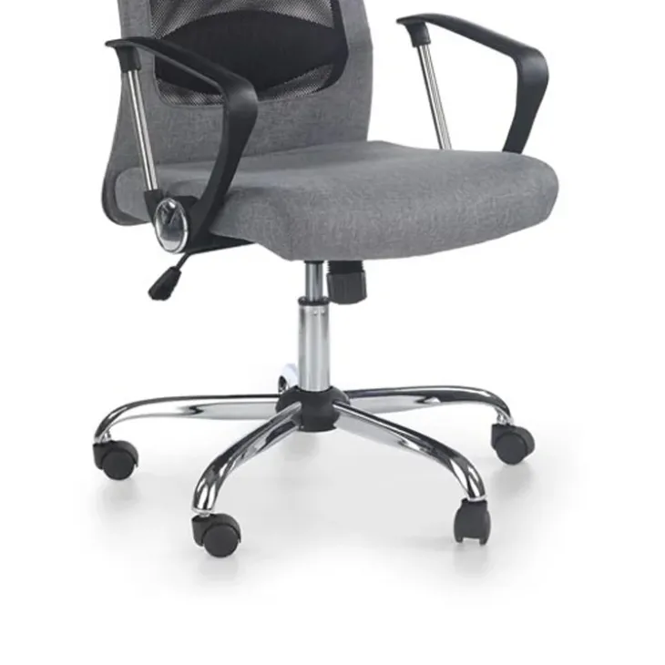 Sedia da ufficio design moderno in tessuto grigio Freemont