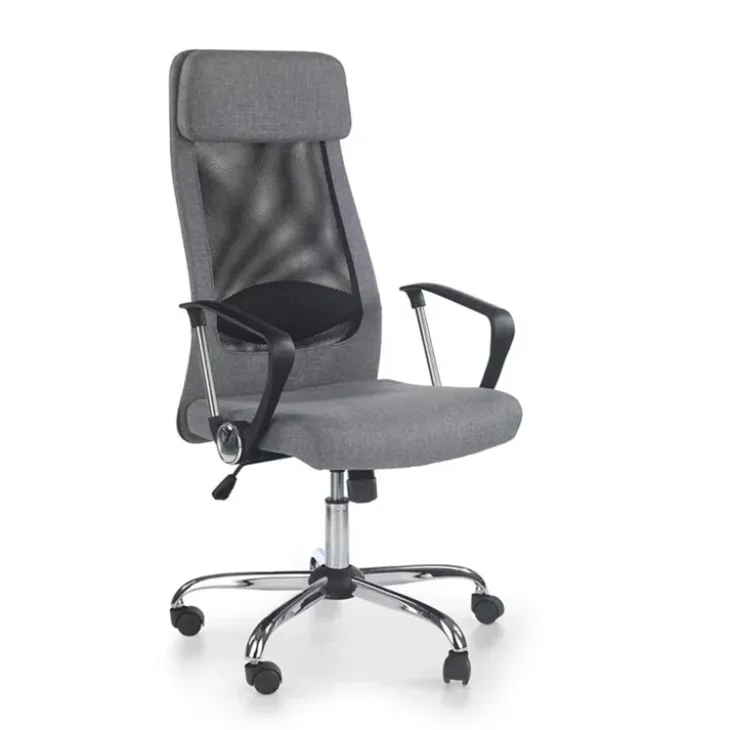 Sedia da ufficio design moderno in tessuto grigio Freemont