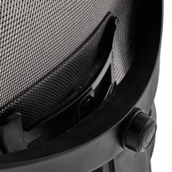 Sedia da ufficio ergonomica con ruote e braccioli regolabili tessuto grigio nero Speed