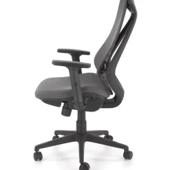 Sedia da ufficio ergonomica con supporto in tessuto grigio nero Intellect