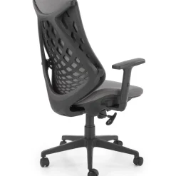 Sedia da ufficio ergonomica con supporto in tessuto grigio nero Intellect