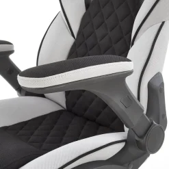 Sedia da ufficio gaming con braccioli regolabili nero grigio Dodge Gihome®