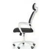 Sedia da ufficio in tessuto con ruote nero bianco Jumper