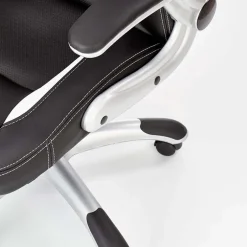 Sedia gaming da ufficio con ruote e braccioli nero bianco Mito