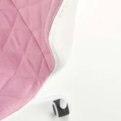 Sedia per scrivania ragazzi in tessuto ecopelle rosa bianco Bilbao