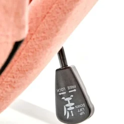 Sedia per scrivania ragazzi in tessuto rosa Carolina