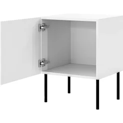 Set 2 comodini 45x59h cm 1 anta bianco opaco Stark