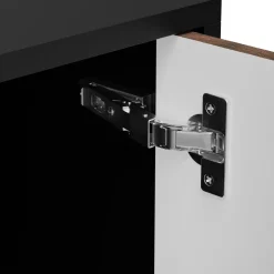 Set 2 comodini 45x51h cm 1 anta noce nero Wild