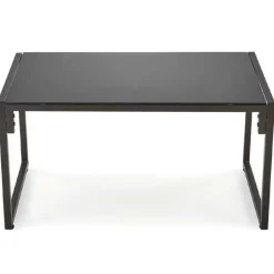 Set da giardino divano, poltrona, tavolino in vetro nero marrone Surat