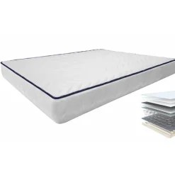 Set materasso 140x190cm francese con rete a doghe Elisir Gihome®