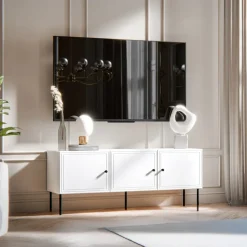 Set mobili soggiorno completo bianco opaco Stark 1