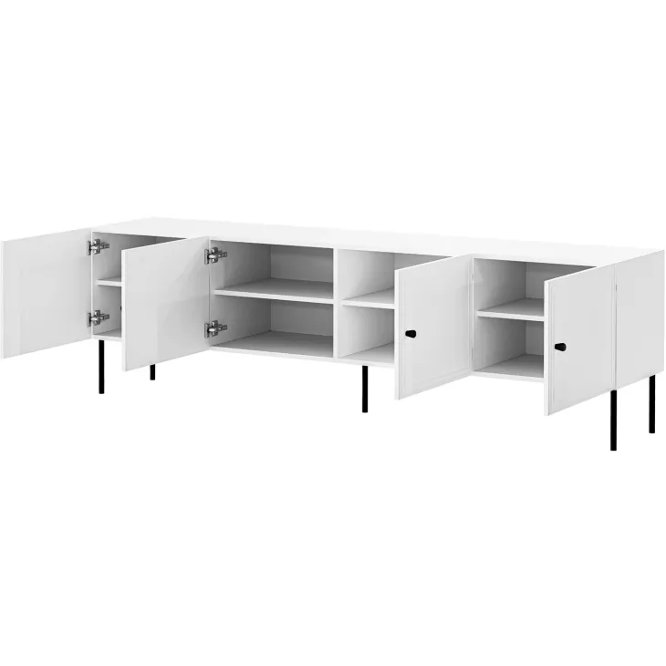Set mobili soggiorno completo bianco opaco Stark 2