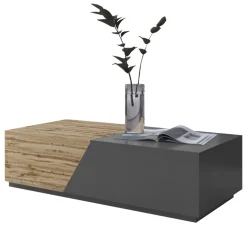 Set mobili soggiorno completo rovere antracite Modesta