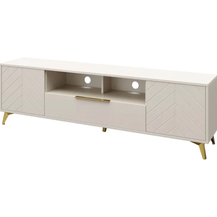 Set mobili soggiorno completo beige frontali serigrafati Miriam 1