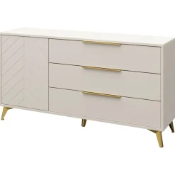 Set mobili soggiorno completo beige frontali serigrafati Miriam 1
