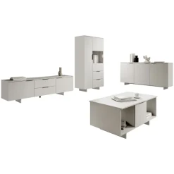 Set mobili soggiorno completo beige cashmere Stone 2