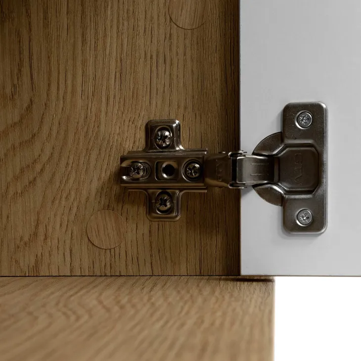 Set mobili soggiorno completo rovere effetto marmo nero Roundi