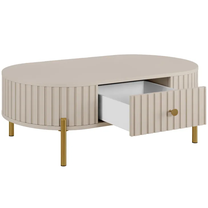 Set mobili soggiorno completo cannettato beige cashmere Zurik 1
