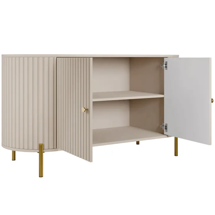 Set mobili soggiorno completo cannettato beige cashmere Zurik 2